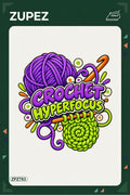 ZPZ783 – Crochet Hyperfocus Ütüyle Uygulanabilir Transfer Baskı ana ürün görseli