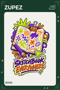ZPZ784 – Sketchbook Everywhere Ütüyle Uygulanabilir Transfer Baskı ana ürün görseli