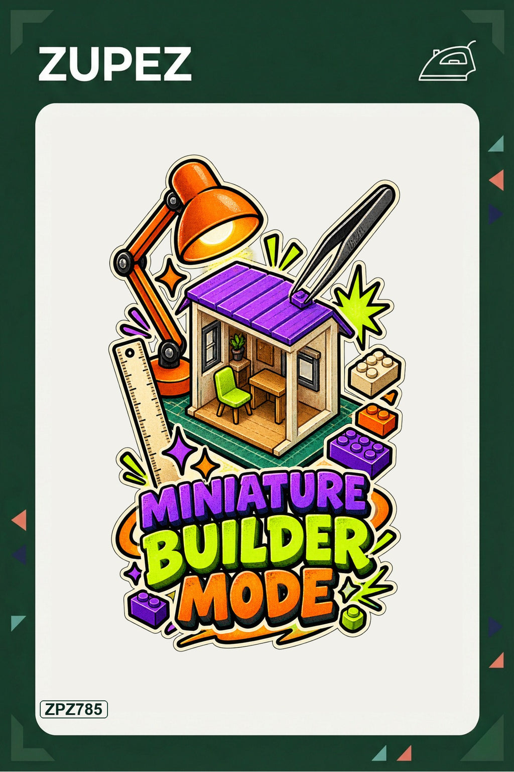 ZPZ785 – Miniature Builder Mode Ütüyle Uygulanabilir Transfer Baskı ana ürün görseli