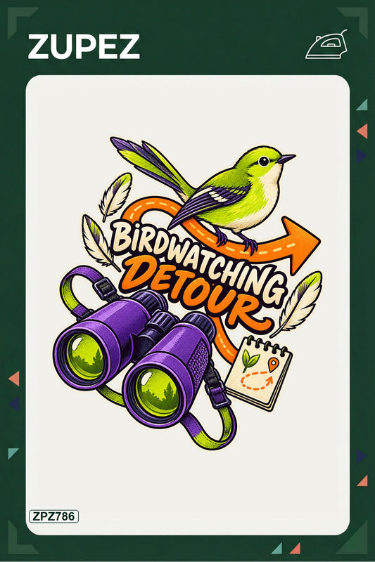 ZPZ786 – Birdwatching Detour Ütüyle Uygulanabilir Transfer Baskı ana ürün görseli