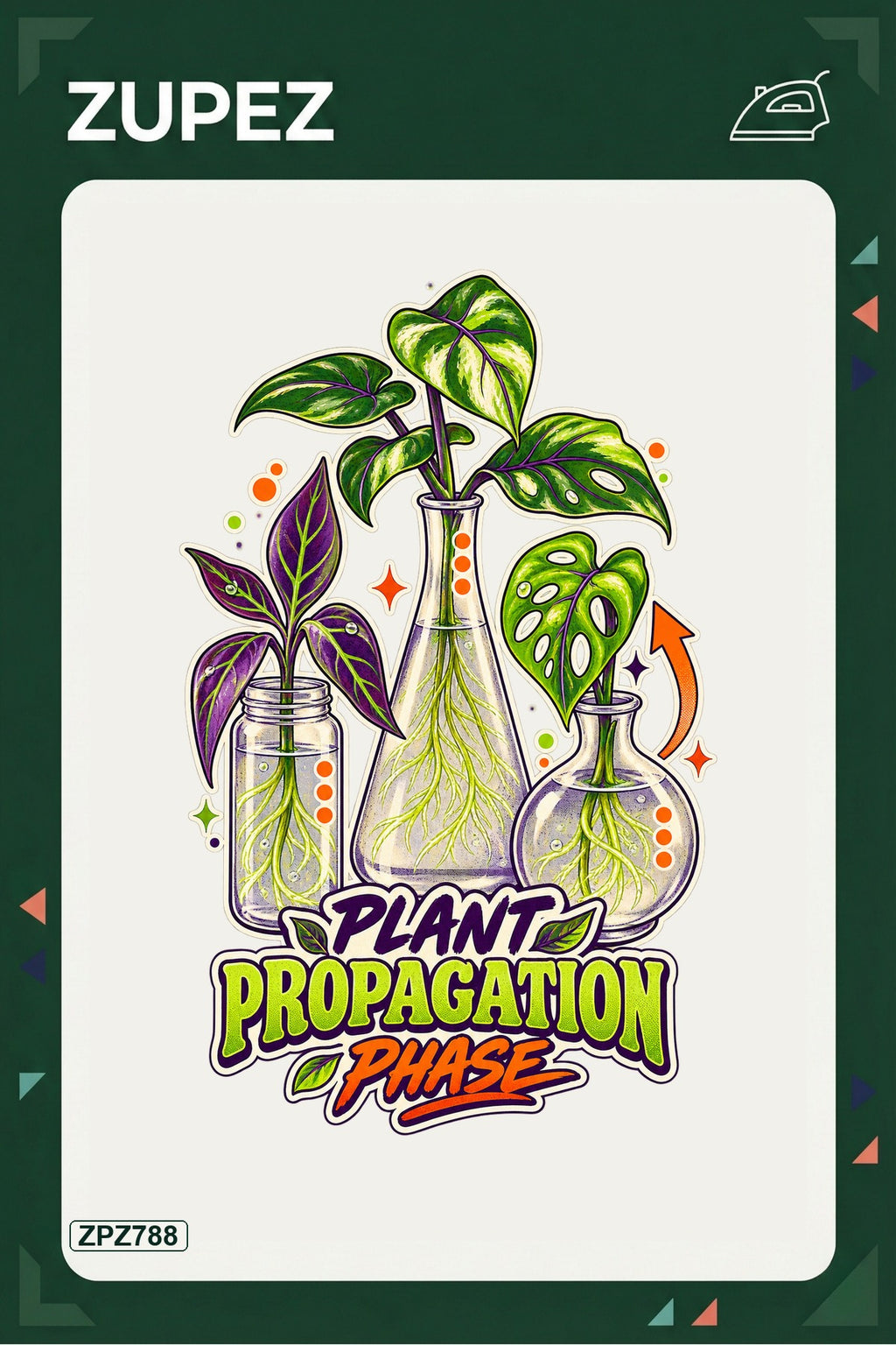 ZPZ788 – Plant Propagation Phase Ütüyle Uygulanabilir Transfer Baskı ana ürün görseli