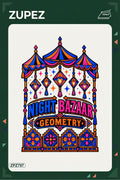 ZPZ797 – Night Bazaar Geometry Ütüyle Uygulanabilir Transfer Baskı ana ürün görseli