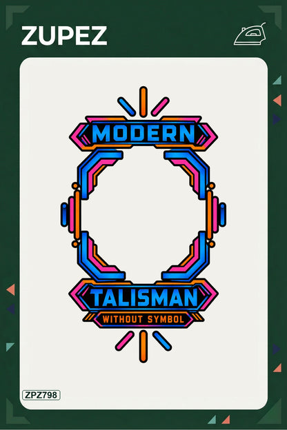 ZPZ798 – Modern Talisman Without Symbol Ütüyle Uygulanabilir Transfer Baskı ana ürün görseli
