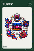 ZPZ799 – Neon Folk Collective Ütüyle Uygulanabilir Transfer Baskı ana ürün görseli