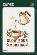 ZPZ800 – Slow Pour Morning Ütüyle Uygulanabilir Transfer Baskı ana ürün görseli