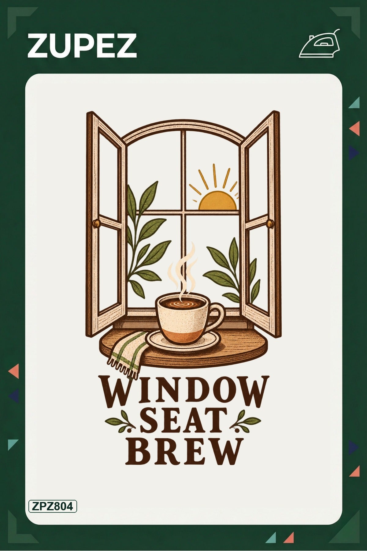 ZPZ804 – Window Seat Brew Ütüyle Uygulanabilir Transfer Baskı ana ürün görseli