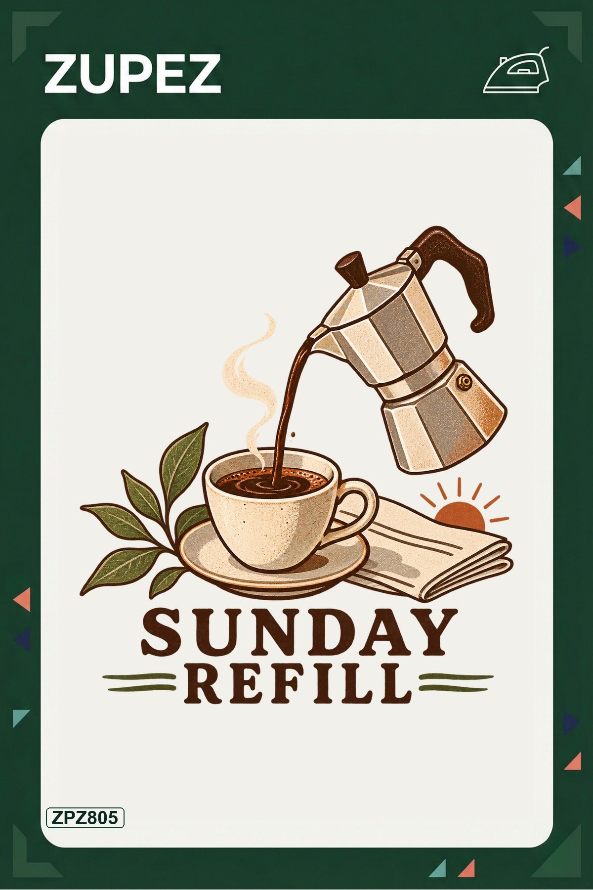 ZPZ805 – Sunday Refill Ütüyle Uygulanabilir Transfer Baskı ana ürün görseli