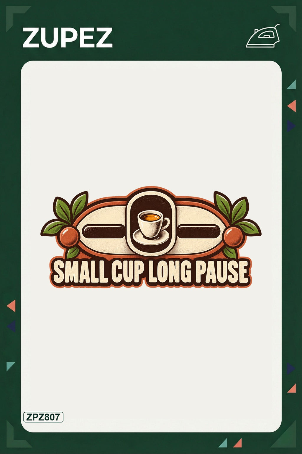 ZPZ807 – Small Cup Long Pause Ütüyle Uygulanabilir Transfer Baskı ana ürün görseli
