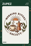 ZPZ808 – Morning Ritual Society Ütüyle Uygulanabilir Transfer Baskı ana ürün görseli