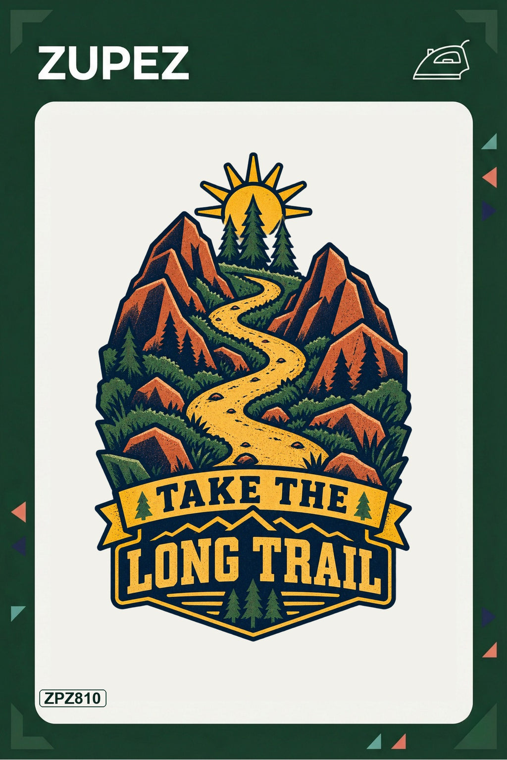 ZPZ810 – Take The Long Trail Ütüyle Uygulanabilir Transfer Baskı ana ürün görseli
