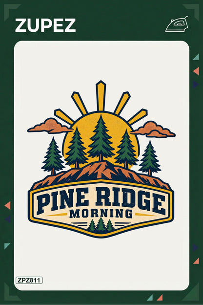 ZPZ811 – Pine Ridge Morning Ütüyle Uygulanabilir Transfer Baskı ana ürün görseli