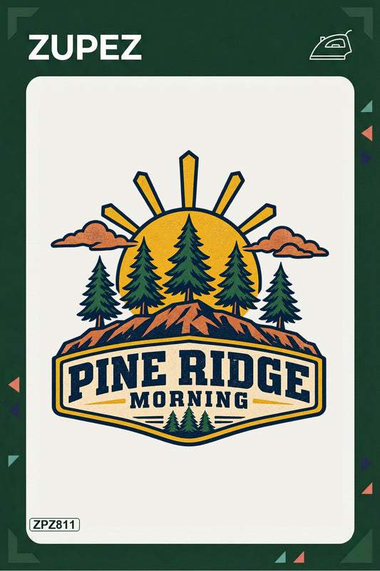 ZPZ811 – Pine Ridge Morning Ütüyle Uygulanabilir Transfer Baskı ana ürün görseli