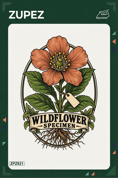 ZPZ821 – Wildflower Specimen Ütüyle Uygulanabilir Transfer Baskı ana ürün görseli