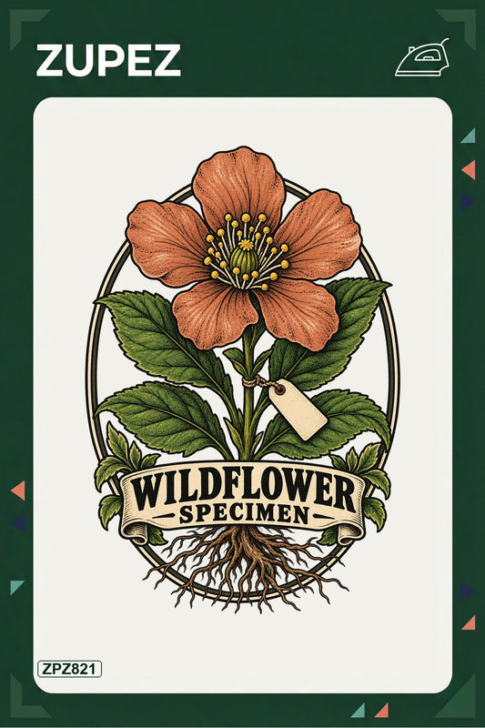 ZPZ821 – Wildflower Specimen Ütüyle Uygulanabilir Transfer Baskı ana ürün görseli