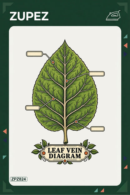 ZPZ824 – Leaf Vein Diagram Ütüyle Uygulanabilir Transfer Baskı ana ürün görseli