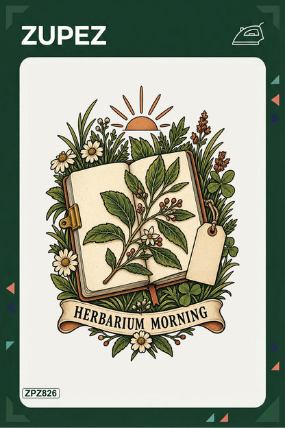 ZPZ826 – Herbarium Morning Ütüyle Uygulanabilir Transfer Baskı ana ürün görseli