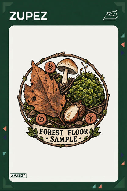 ZPZ827 – Forest Floor Sample Ütüyle Uygulanabilir Transfer Baskı ana ürün görseli