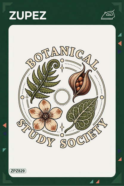 ZPZ829 – Botanical Study Society Ütüyle Uygulanabilir Transfer Baskı ana ürün görseli