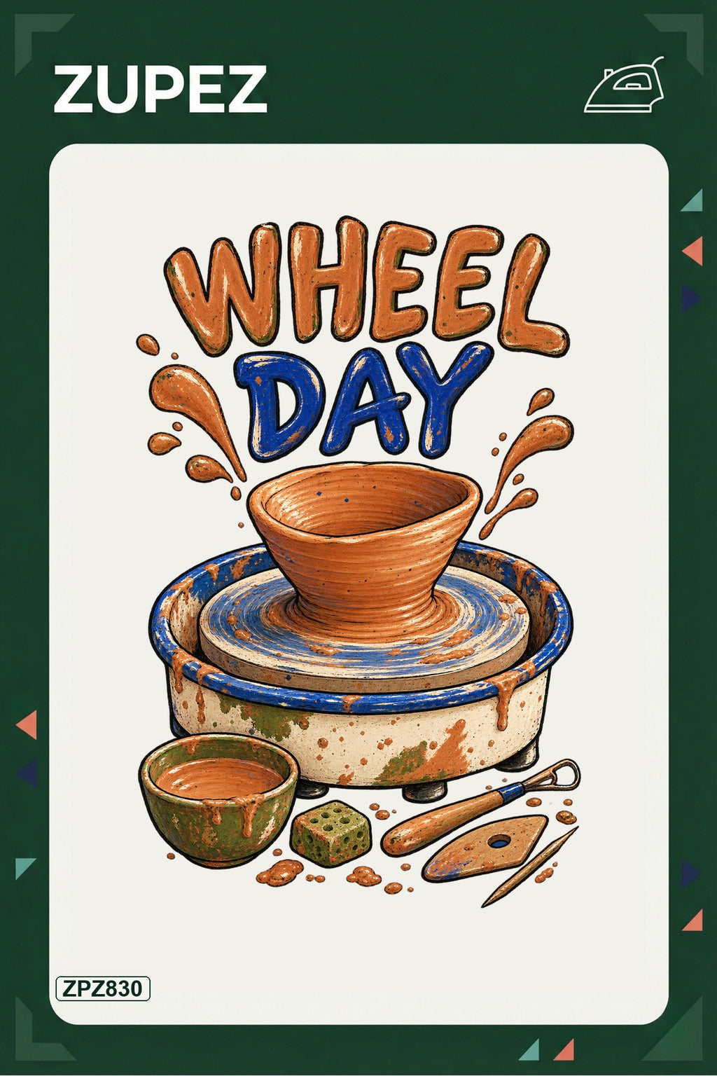 ZPZ830 – Wheel Day Ütüyle Uygulanabilir Transfer Baskı ana ürün görseli