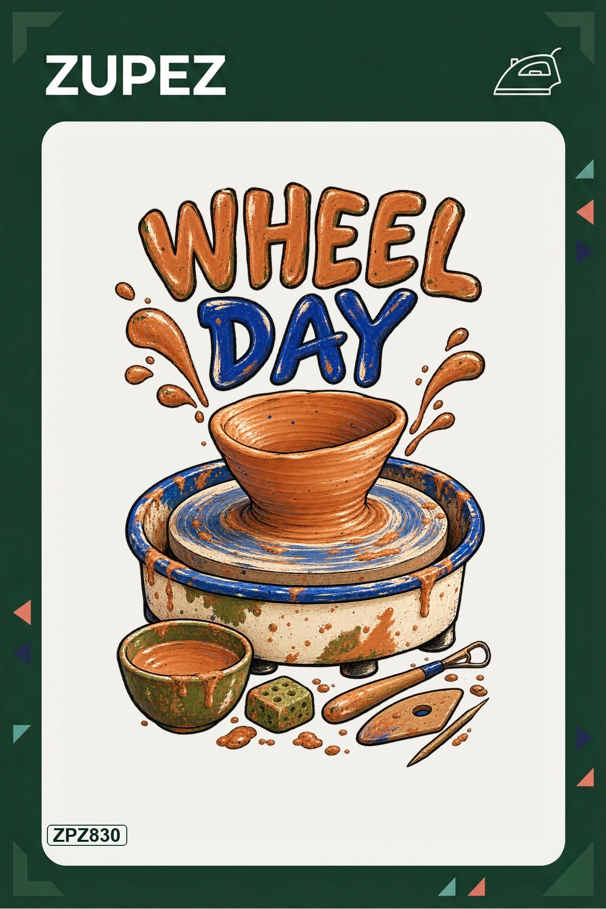 ZPZ830 – Wheel Day Ütüyle Uygulanabilir Transfer Baskı ana ürün görseli