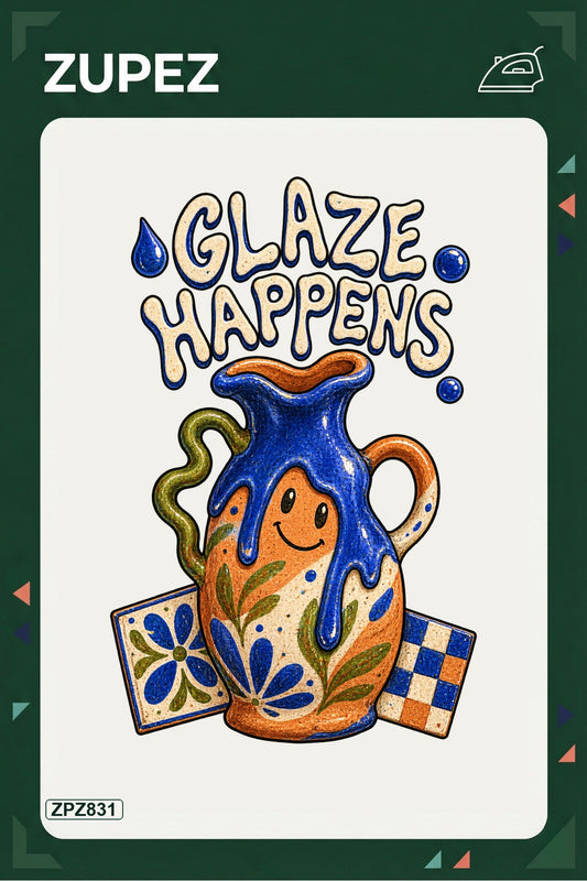 ZPZ831 – Glaze Happens Ütüyle Uygulanabilir Transfer Baskı ana ürün görseli