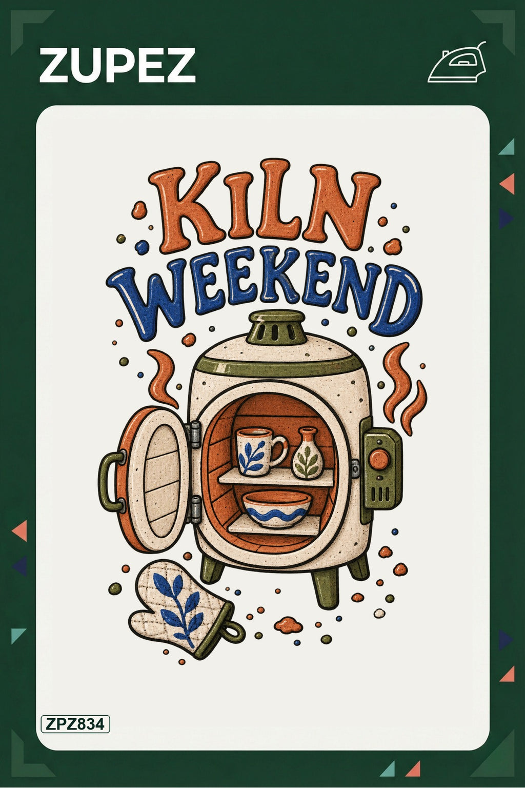 ZPZ834 – Kiln Weekend Ütüyle Uygulanabilir Transfer Baskı ana ürün görseli