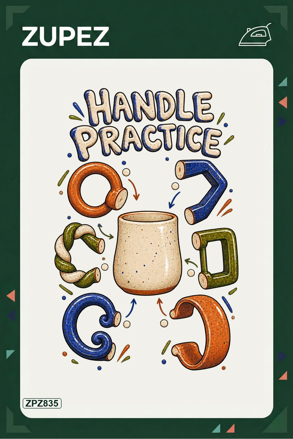ZPZ835 – Handle Practice Ütüyle Uygulanabilir Transfer Baskı ana ürün görseli
