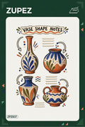 ZPZ837 – Vase Shape Notes Ütüyle Uygulanabilir Transfer Baskı ana ürün görseli