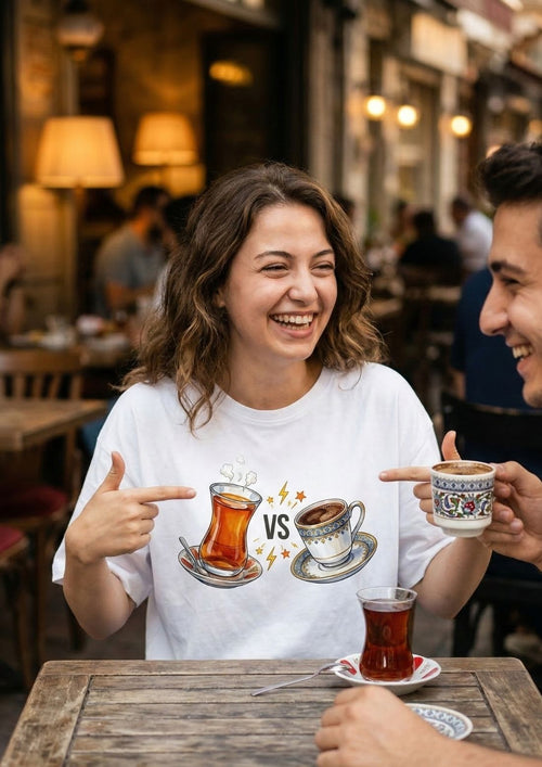 Çay mı Kahve mi Tartışma Transfer Baskı - Zupez