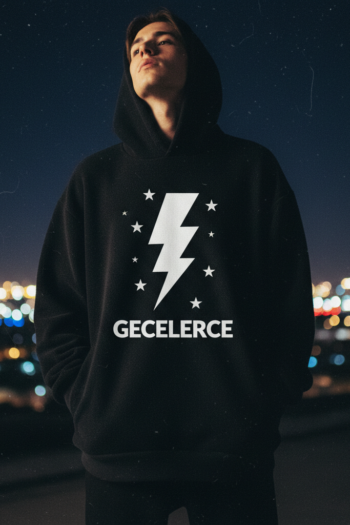 GECELERCE – Lightning Sweatshirt Mockup